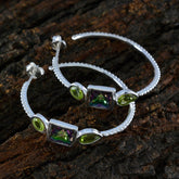 Yasmine Multicolor Trilogy Stud Earrings for Any Occasion